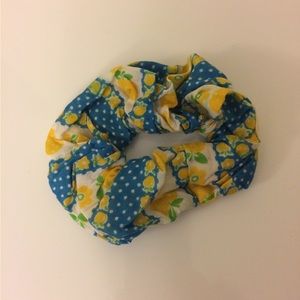 $4 Add-On New Hair Scrunchie Ponytail Elastic Accessory Yellow Apple Vintage
